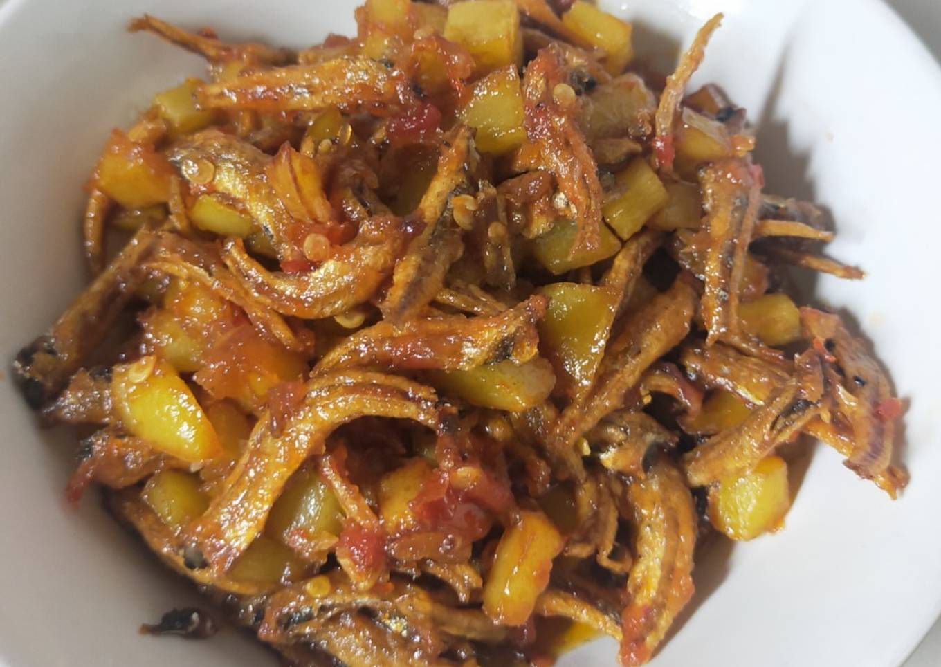 Sambal Goreng Kentang Teri Sederhana