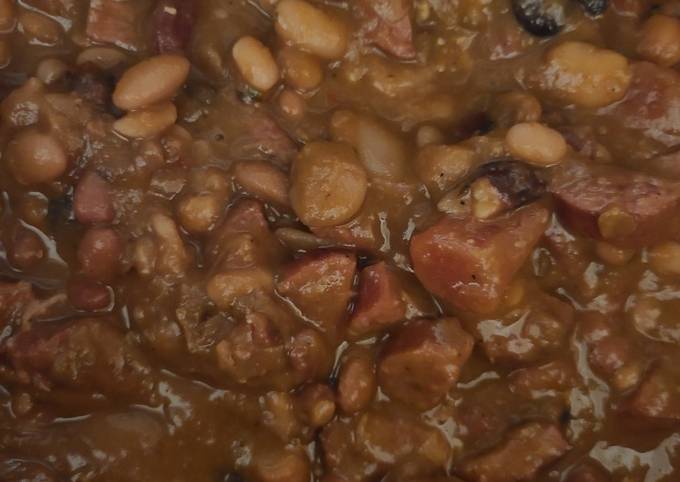 Recipe of Favorite 15 bean Cajun soup mix with smoked sausage &amp; rice