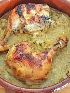 Una foto de Pollo al Horno Marinado Shashlik Style