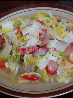 Foto resep Tumis sawi putih sosis