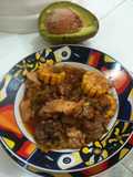Three Meats with Okra and Corn