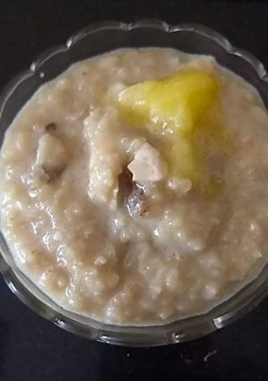 A picture of Grandma recipes Broken wheat payasam.