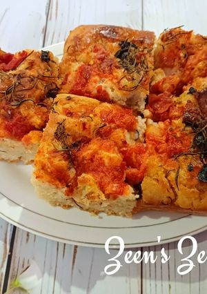 A picture of Rosemary Foccacia Bread.
