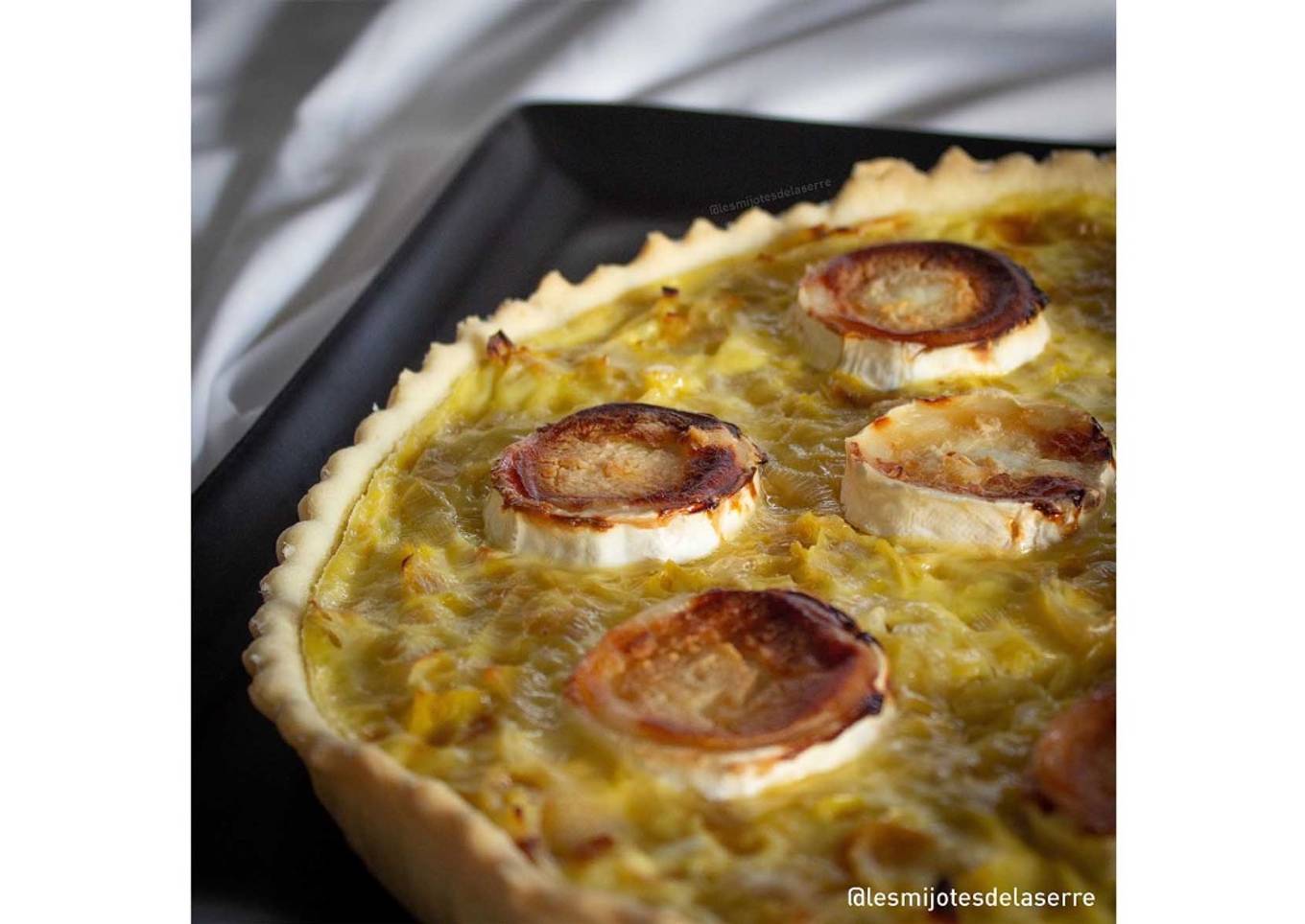 Tarte poireaux chèvre-miel