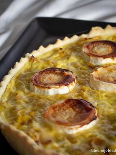 Une photo de Tarte poireaux chèvre-miel