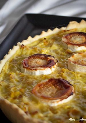 Une photo de Tarte poireaux chèvre-miel