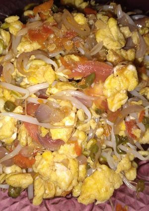 Foto resep Sayur orak arik telur dan toge