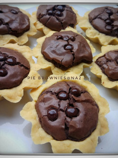 Foto resep Pie brownies simple