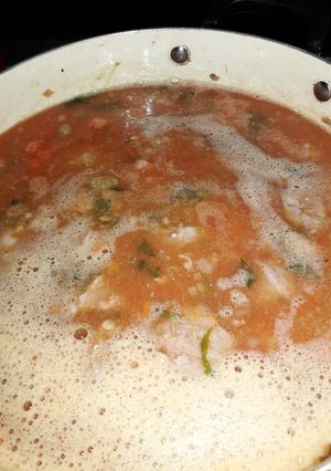 Una foto de Salsa con chorizo