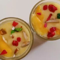 Tooti Frooti Mango Banana smoothie A picture of Tooti Frooti Mango Banana smoothie.