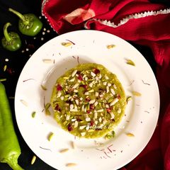 A picture of Green Chili Halwa.
