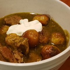 A picture of Pork Chile Verde.