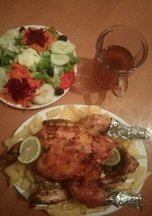 صورة لوصفة دجاجة محمرة