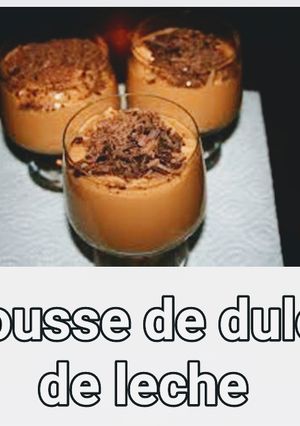 Una foto de Mousse de dulce de leche