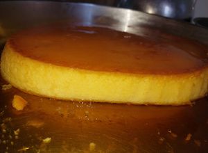 Una foto de Flan casero al horno