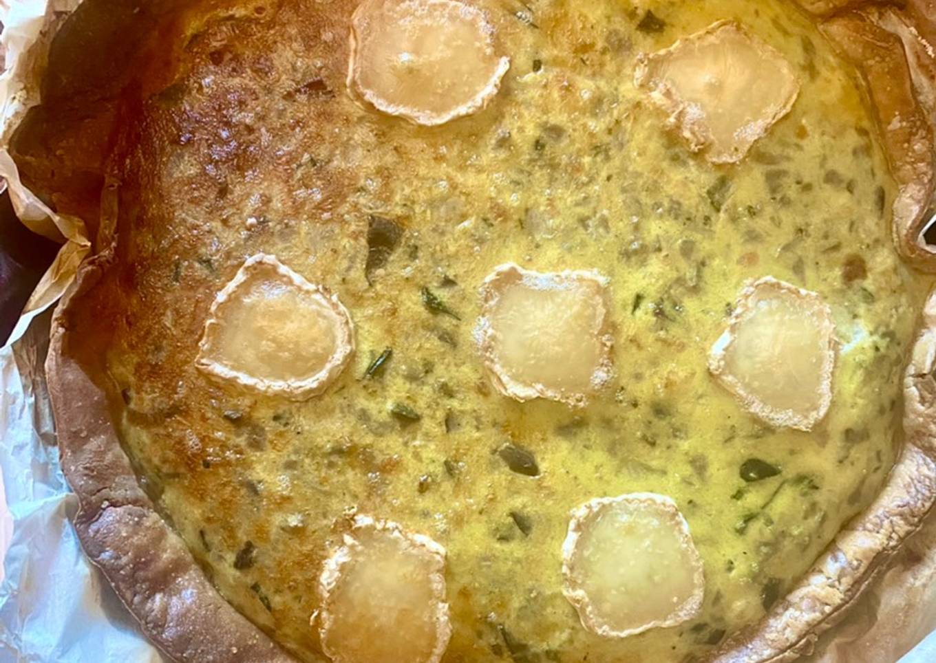 Quiche vegetal de aprovechamiento