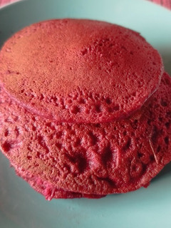 Una foto de Hot cakes de harina de Quinoa