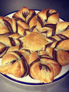Una foto de Flor de Hojaldre y Nutella