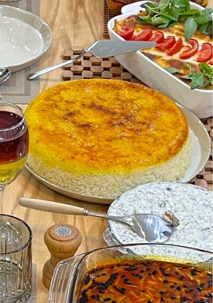 عکسی از دستور ته دیگ نانی