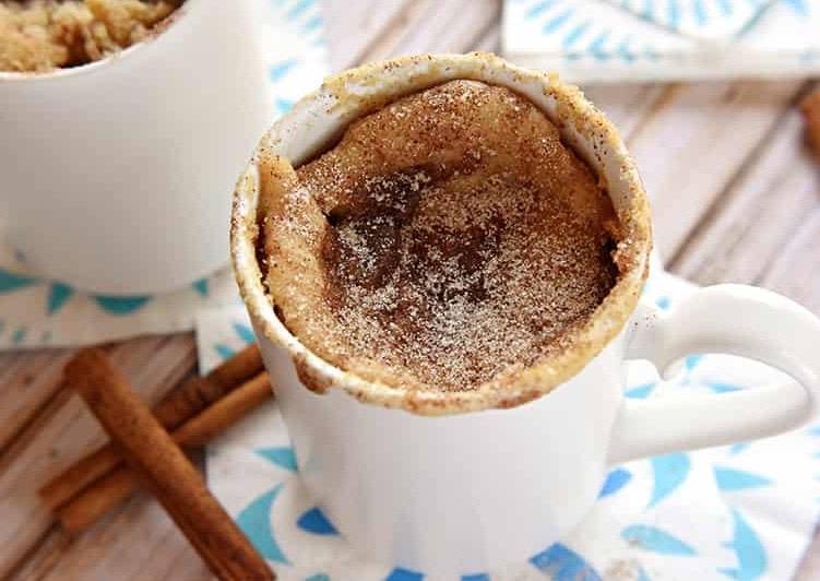 Cinnamon Mug Cake Pakai Microwave