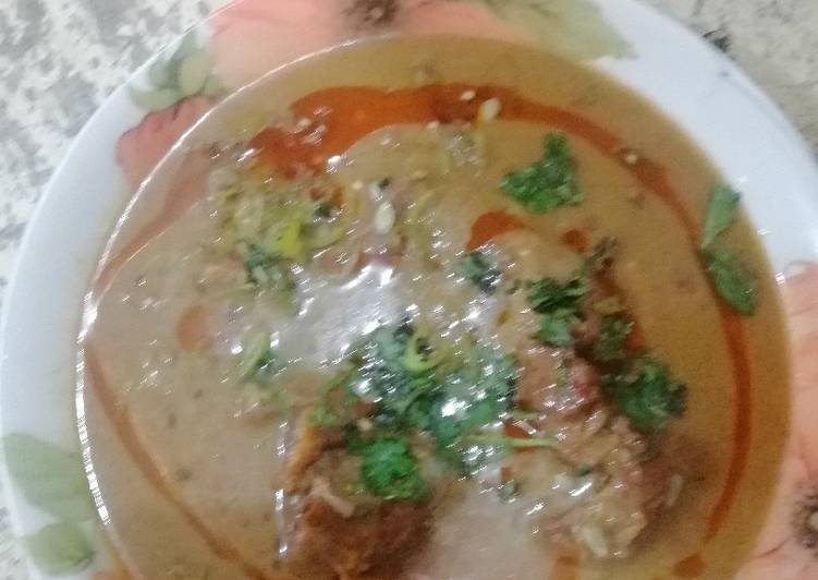 Mutton nehari in clay pot