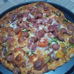 A picture of Chicken pizza.