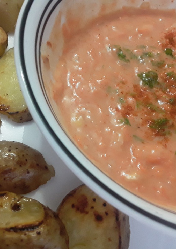 Una foto de Salsa Rosada Picante🍅🌰🥕🌶🌶🌶