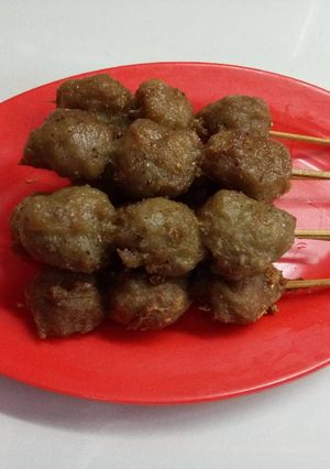 Foto resep Sate Bakso Gurih