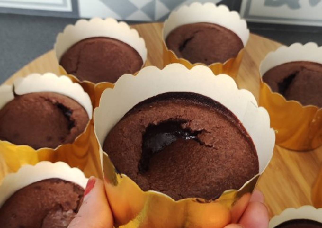 Gâteaux fondants au chocolat