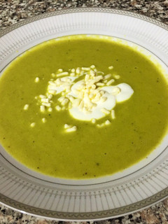 Una foto de Crema de espárragos