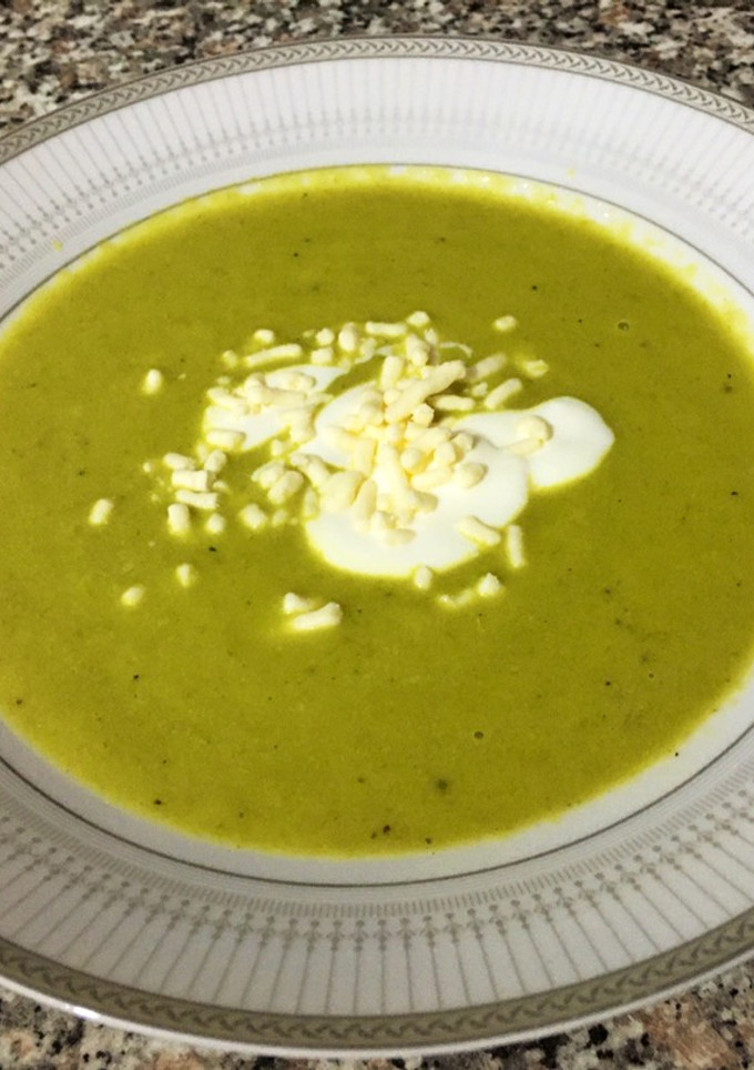 Una foto de Crema de espárragos