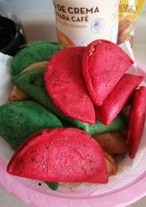 Una foto de Empanadas fritas de requesón