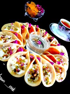 عکسی از دستور قطایف دسر لبنانی 😋😍