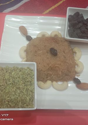 A picture of Sweet jaggery rice.