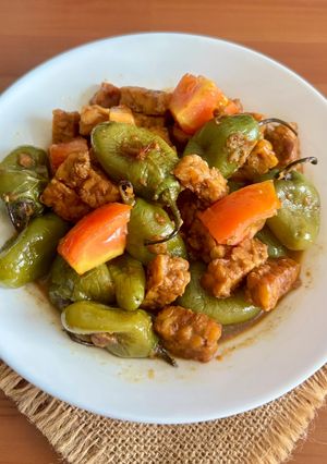 Foto resep Oseng cabe gendot tempe