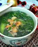 Canh mồng tơi mướp nấu tôm thịt