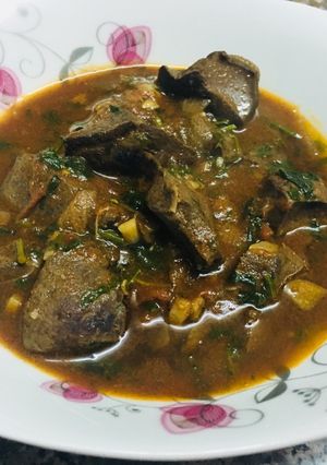 A picture of Liver stew.