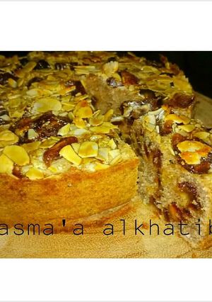 صورة لوصفة كيكة التمر الغنية