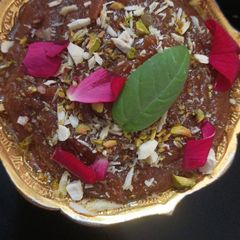 A picture of Besan halwa.