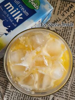 Foto resep Es Susu Jeruk