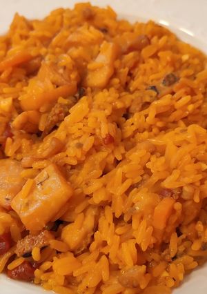 Una foto de 🥘 Arroz de chopo 🥘