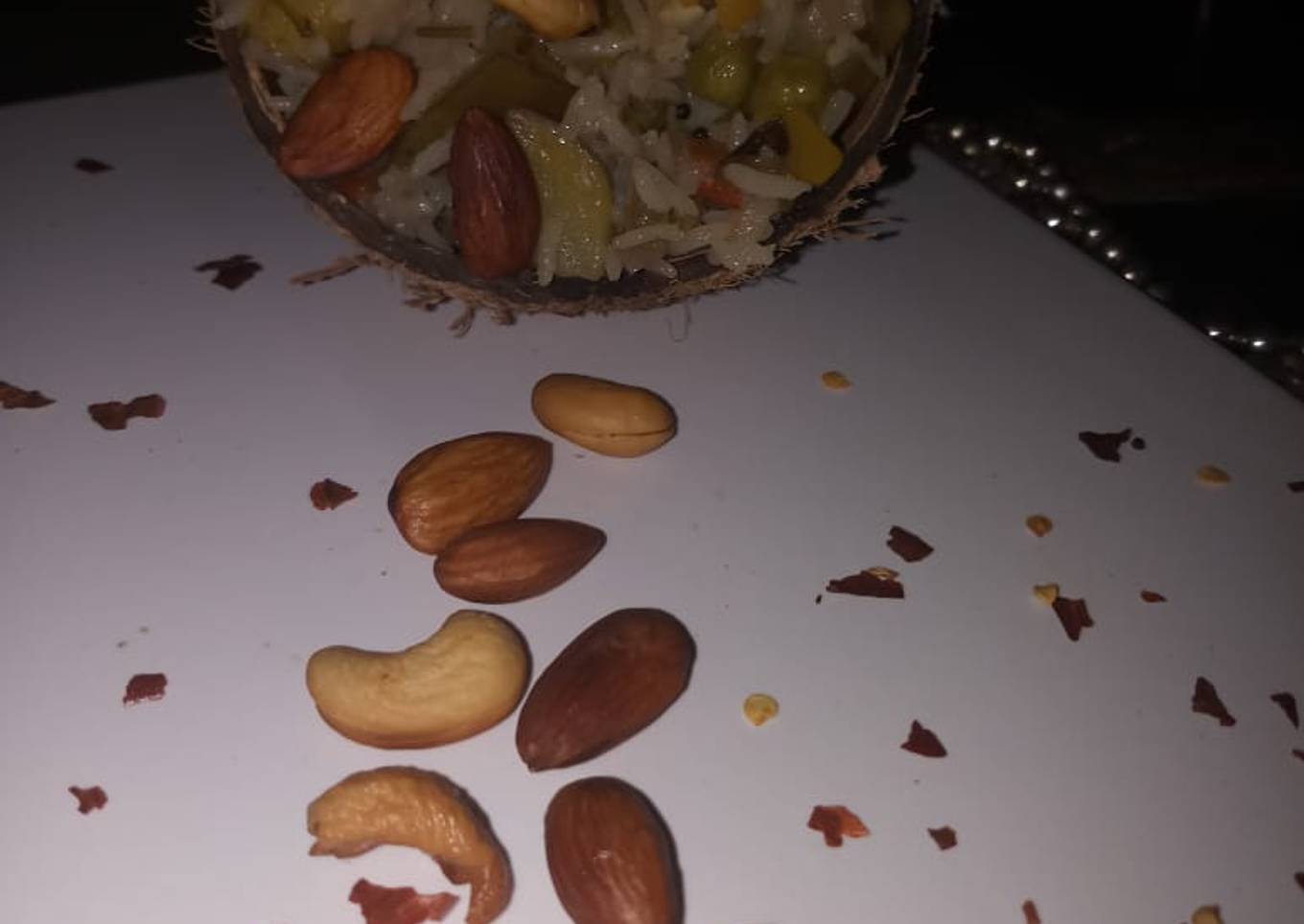 Raw mango coconut rice