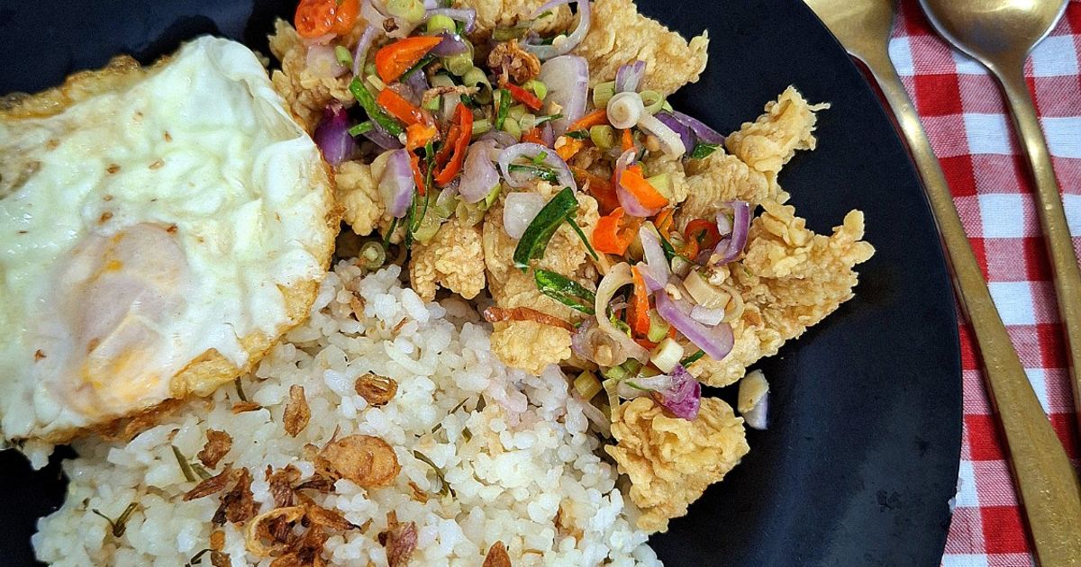 Dori Sambal Matah + Nasi Daun Jeruk