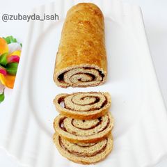 A picture of Cinnamon Roll Bread (baking without an oven!).