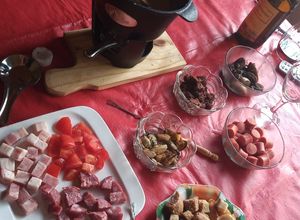 Una foto de Fondue de queso