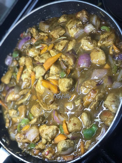 A picture of Chicken veg soup.
