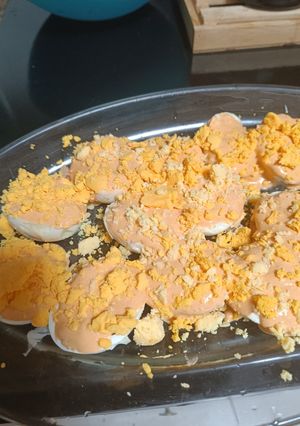 Una foto de Huevos rellenos con paté