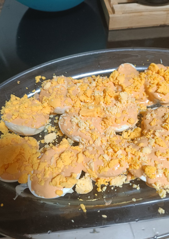 Una foto de Huevos rellenos con paté