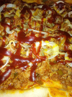 Una foto de Pizza de barbacoa