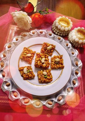 A picture of Peanut Chikki.